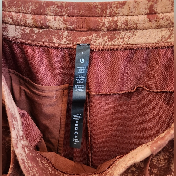 Lululemon Men’s Size Large City Sweat Jogger Terry Pants Terra Clay Classic - Picture 6 of 9